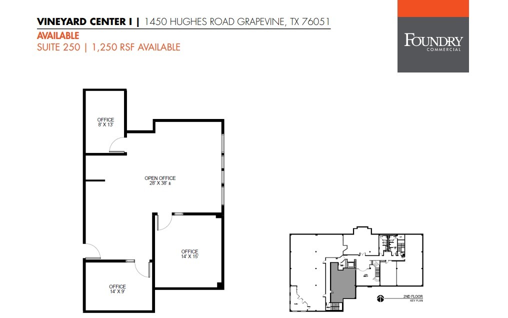 1450 Hughes Rd, Grapevine, TX à louer Plan d’étage– Image 1 sur 1