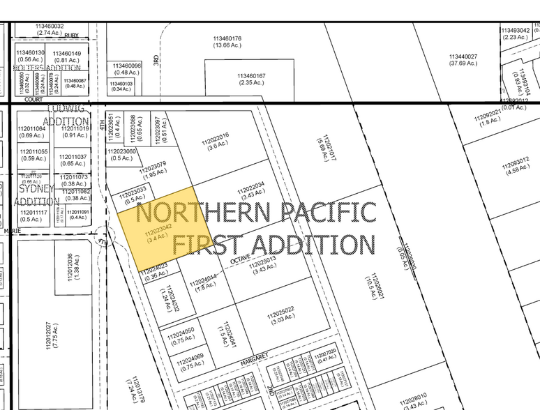909 N 3rd Ave, Pasco, WA à vendre - Plan cadastral – Image 2 sur 2