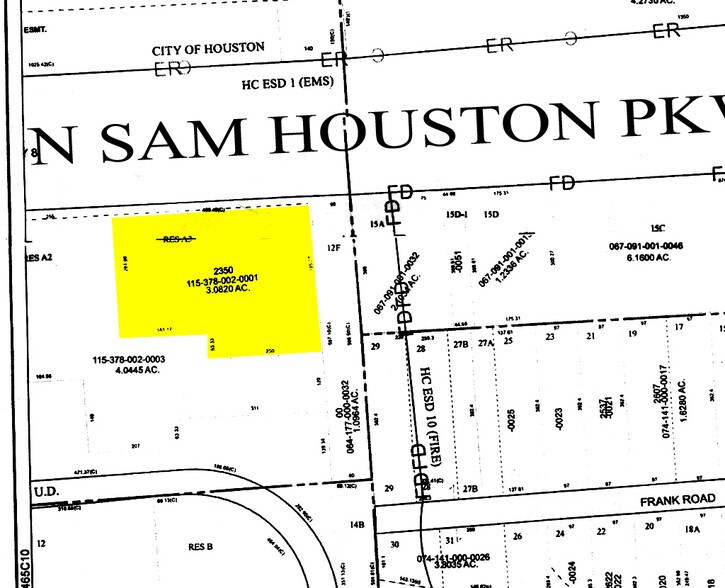 2350 N Sam Houston Pky E, Houston, TX à vendre - Plan cadastral – Image 2 sur 9
