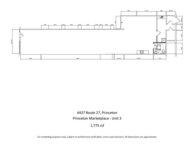 4437 Route 27, Princeton, NJ à louer - Plan d’étage – Image 2 sur 2