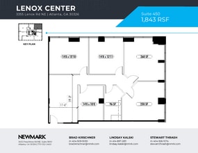 3355 Lenox Rd NE, Atlanta, GA à louer Plan d’étage– Image 1 sur 1