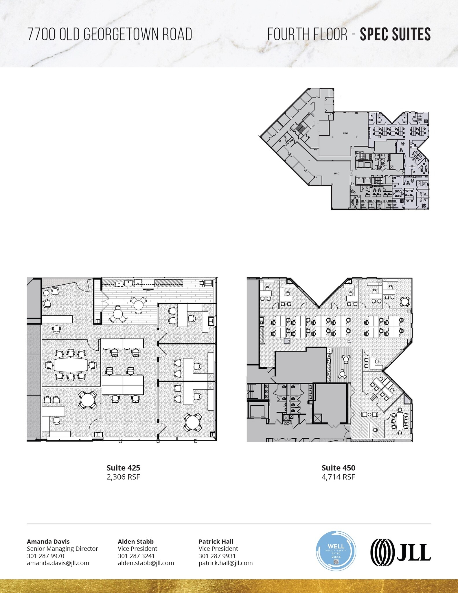 7700 Old Georgetown Rd, Bethesda, MD à louer Plan d’étage– Image 1 sur 1