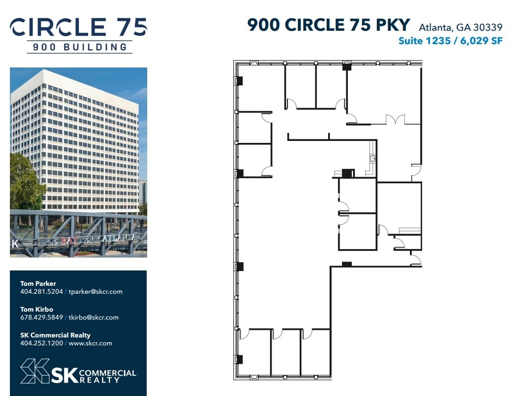 900 Circle 75 Pky SE, Atlanta, GA à louer Plan d’étage– Image 1 sur 1