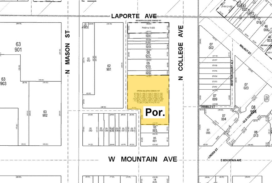 123-147 N College Ave, Fort Collins, CO à louer - Plan cadastral – Image 2 sur 60