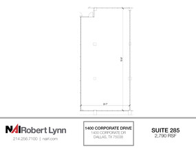 1400 Corporate Dr, Irving, TX à louer Plan d’étage– Image 1 sur 1