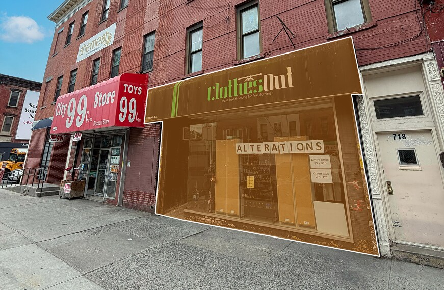 718 Myrtle Ave, Brooklyn, NY à louer - Photo de l’immeuble – Image 2 sur 6