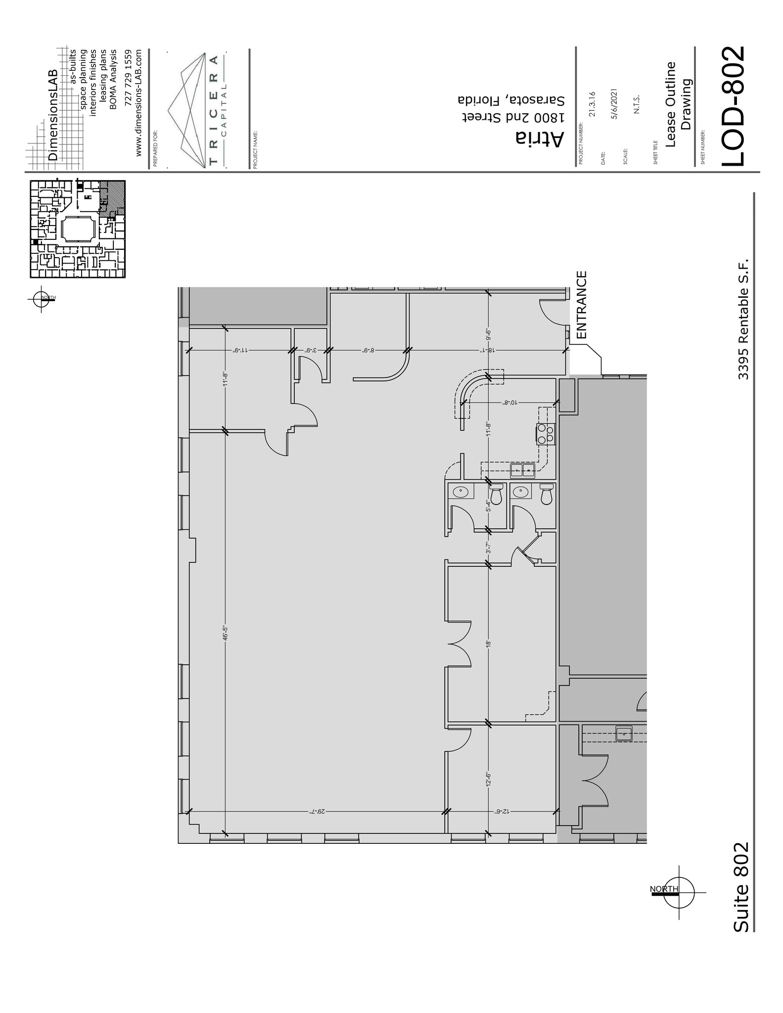 1800 2nd St, Sarasota, FL à louer Plan de site– Image 1 sur 1