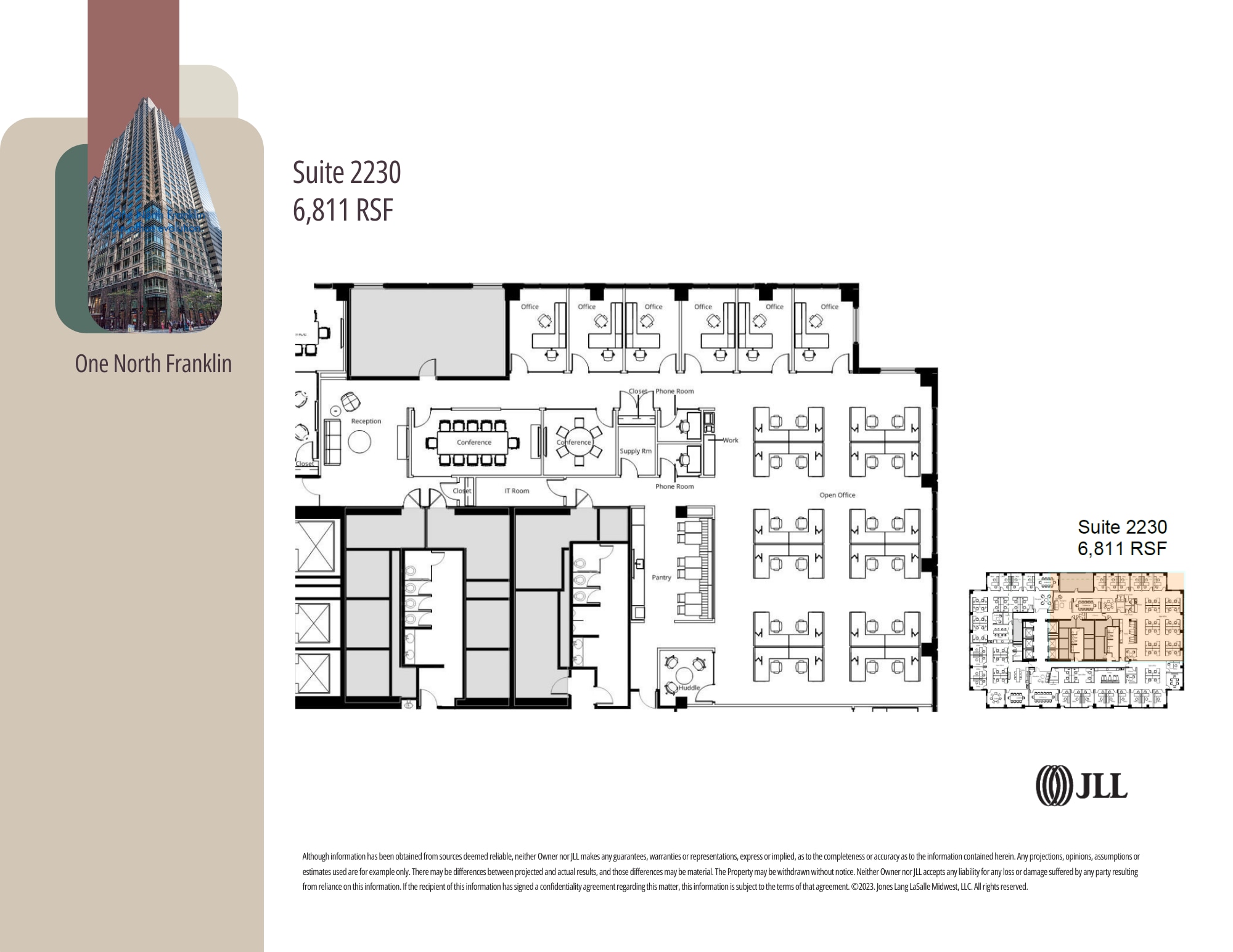 1 N Franklin St, Chicago, IL à louer Plan d’étage– Image 1 sur 3