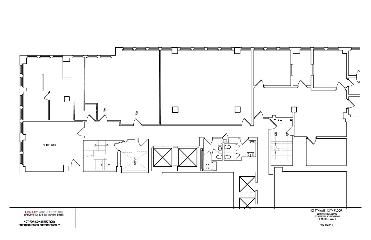 307 Seventh Ave, New York, NY à louer Plan d’étage– Image 1 sur 1
