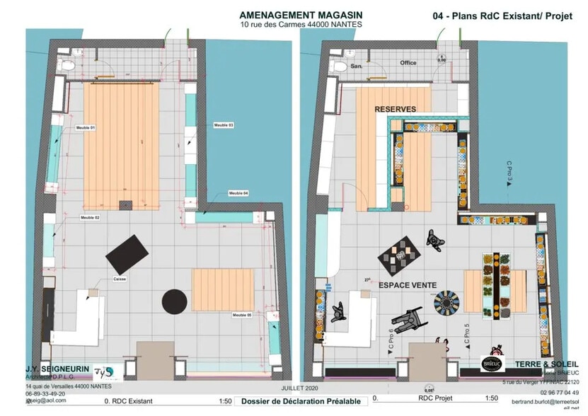 Local commercial dans Nantes à louer - Plan d’étage – Image 2 sur 2