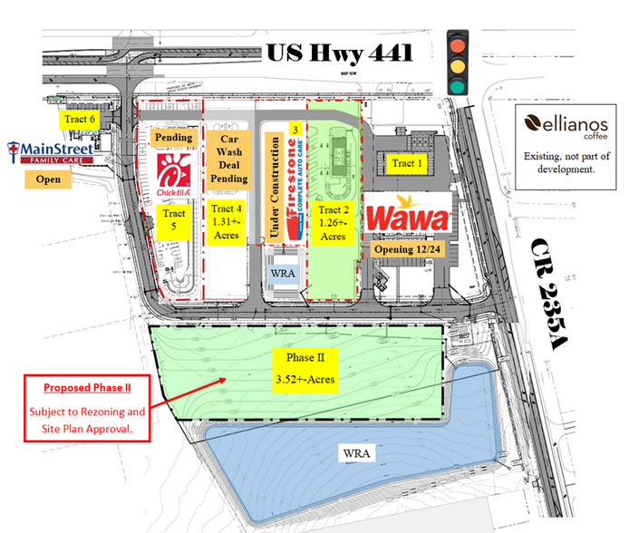 US HWY 441 & CR 235A, Alachua, FL à vendre - Plan de site – Image 2 sur 3