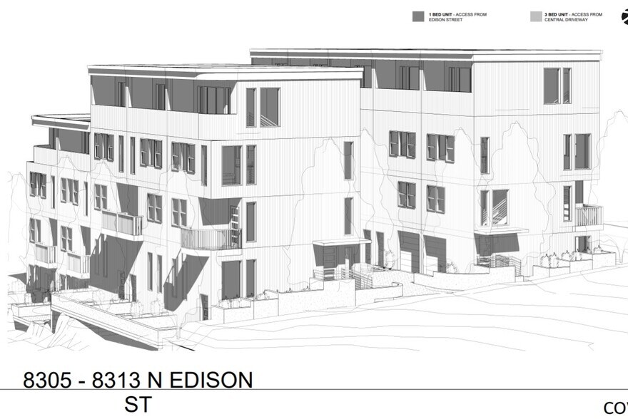 8305-8313 N Edison St, Portland, OR à vendre - Photo de l’immeuble – Image 1 sur 12