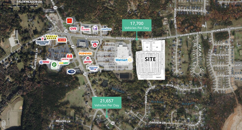 1 AC - Brown Bridge rd, Covington, GA à vendre - Photo de l’immeuble – Image 2 sur 3