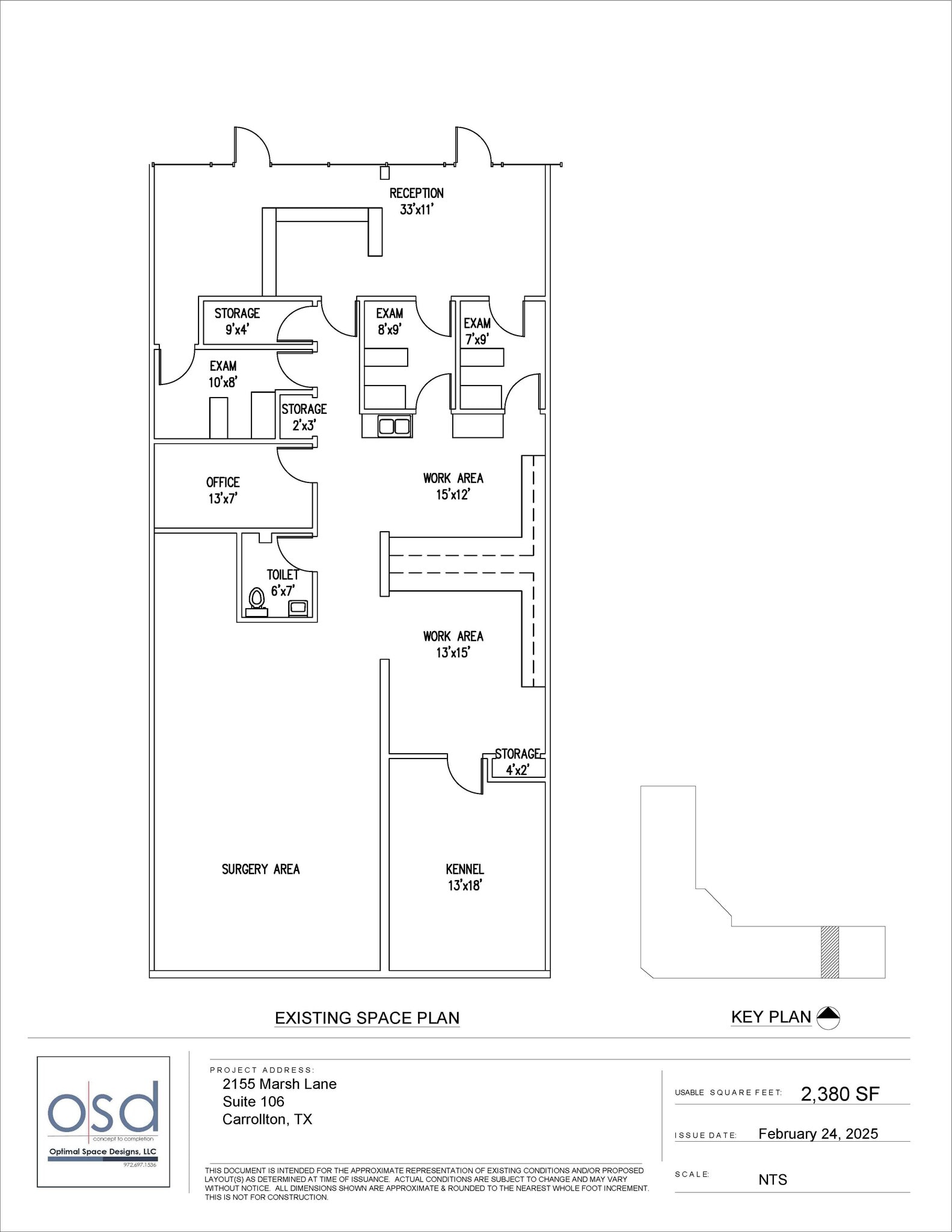 2155 Marsh Ln, Carrollton, TX à louer Plan d’étage– Image 1 sur 1