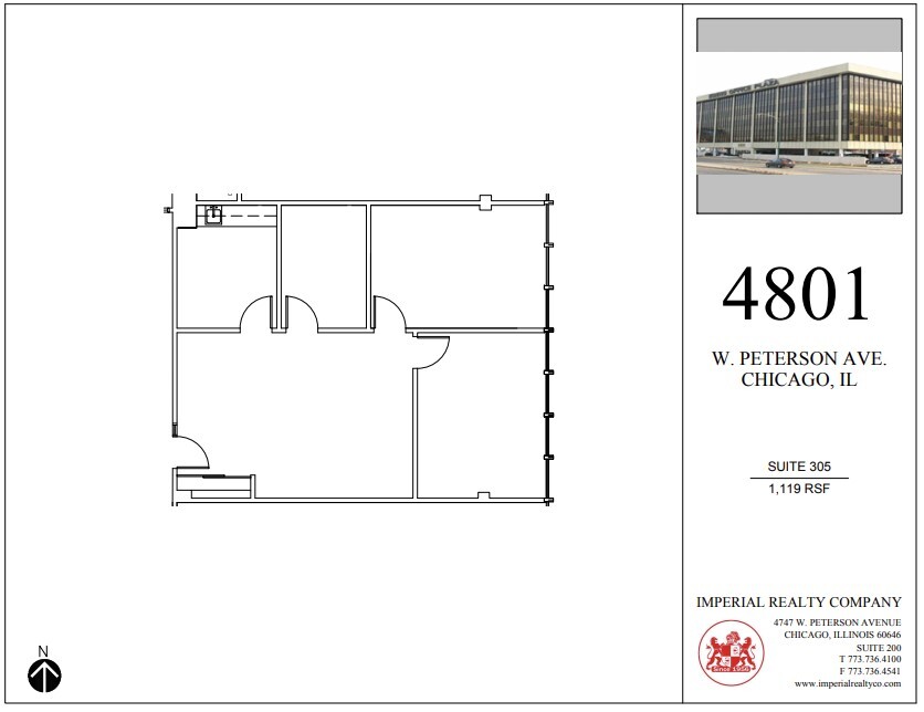 4801 W Peterson Ave, Chicago, IL à louer Plan d’étage– Image 1 sur 6