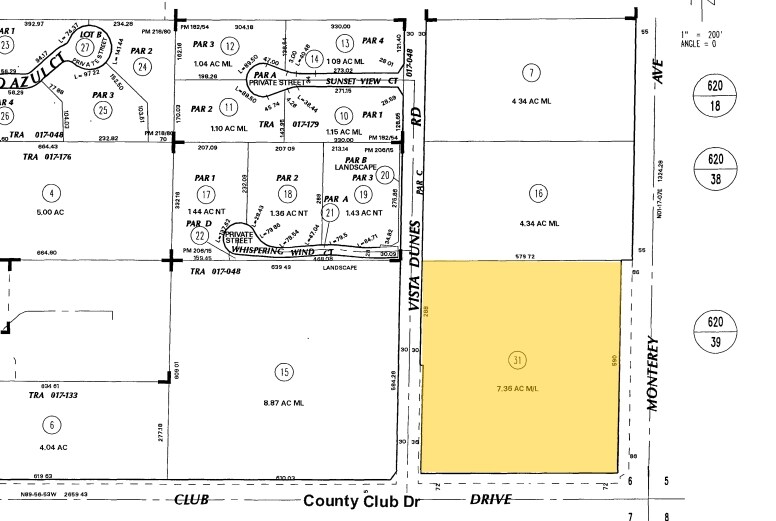 72780 Country Club Dr, Rancho Mirage, CA à louer - Plan cadastral – Image 2 sur 4
