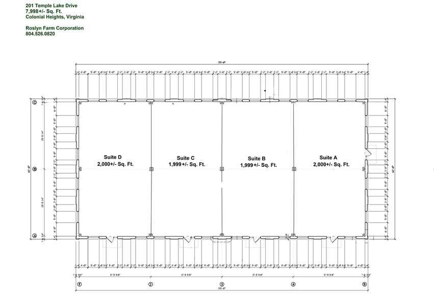 201 Temple Lake Dr, Colonial Heights, VA à louer - Plan d’étage – Image 2 sur 3