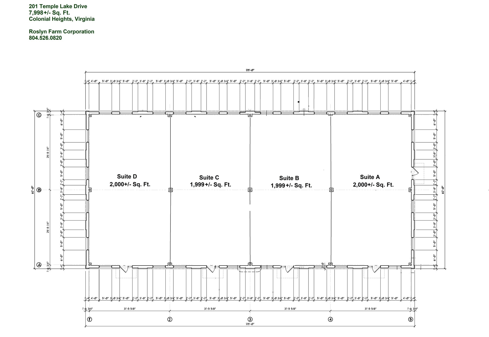 201 Temple Lake Dr, Colonial Heights, VA à louer Plan d’étage– Image 1 sur 2