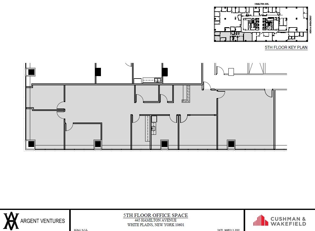 445 Hamilton Ave, White Plains, NY à louer Plan d’étage– Image 1 sur 1