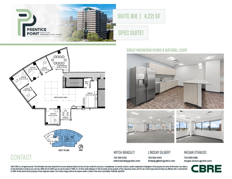 5299 Dtc Blvd, Greenwood Village, CO à louer Plan d’étage– Image 1 sur 1
