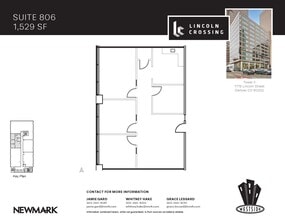 1776 N Lincoln St, Denver, CO à louer Plan d’étage– Image 1 sur 1