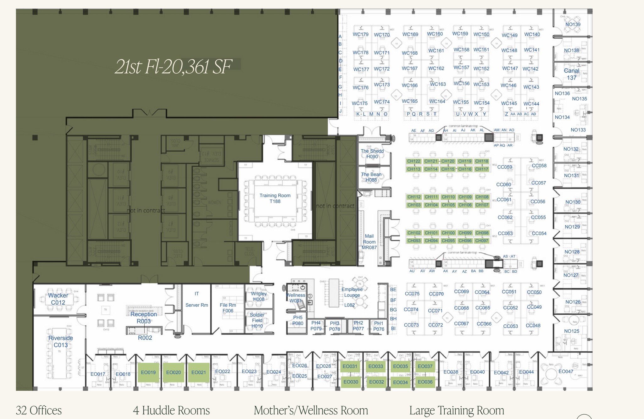 120 S Riverside Plz, Chicago, IL à louer Plan d’étage– Image 1 sur 8