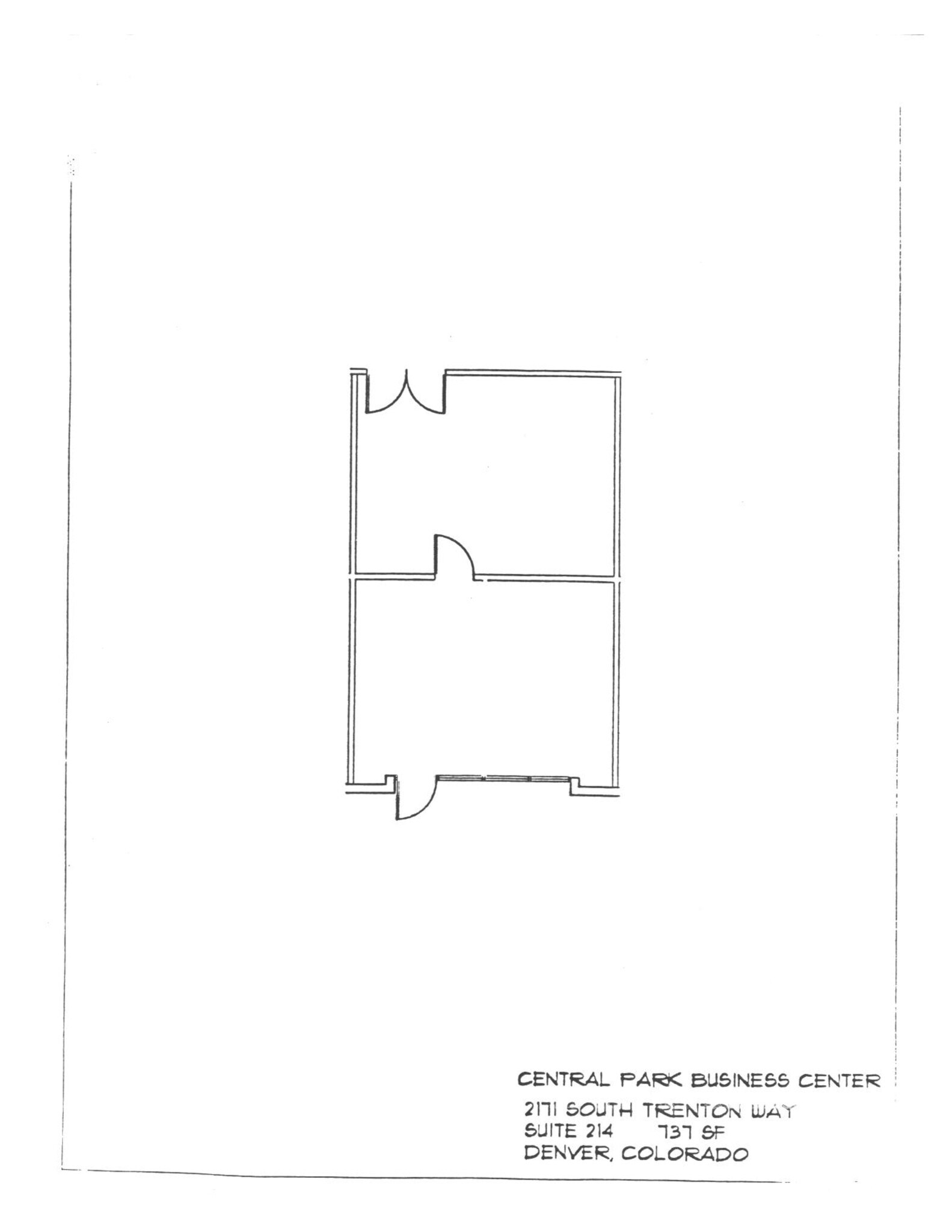 2171 S Trenton Way, Denver, CO à louer Plan de site– Image 1 sur 1