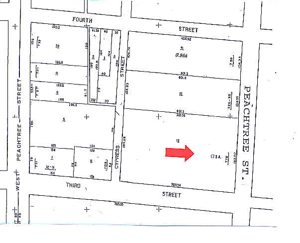 710 Peachtree St NE, Atlanta, GA à louer - Plan cadastral – Image 3 sur 68
