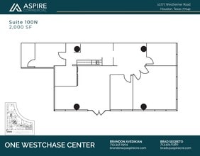 10777 Westheimer Rd, Houston, TX à louer Plan d’étage– Image 1 sur 1