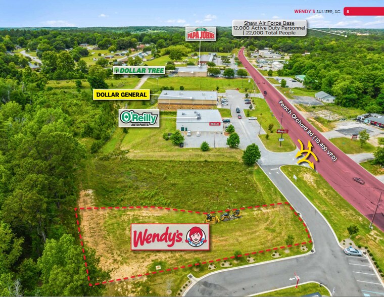 1140 Peach Orchard Rd, Sumter, SC à vendre - Photo de l’immeuble – Image 3 sur 4