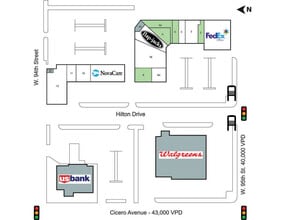 4710 W 95th St, Oak Lawn, IL à louer Plan de site– Image 2 sur 2