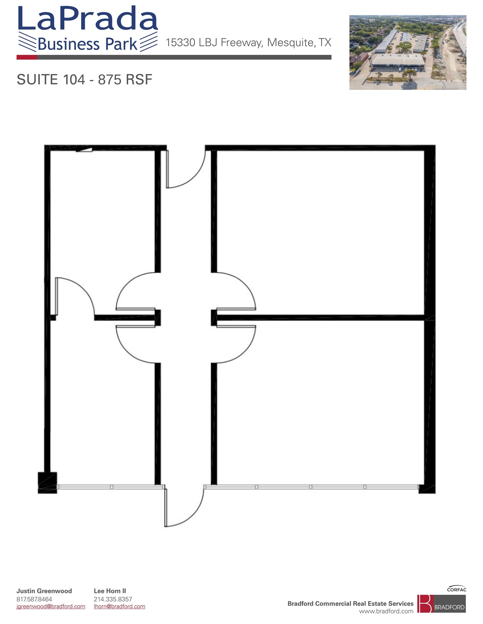 15330 Lyndon B Johnson Fwy, Mesquite, TX à louer Plan d’étage– Image 1 sur 1