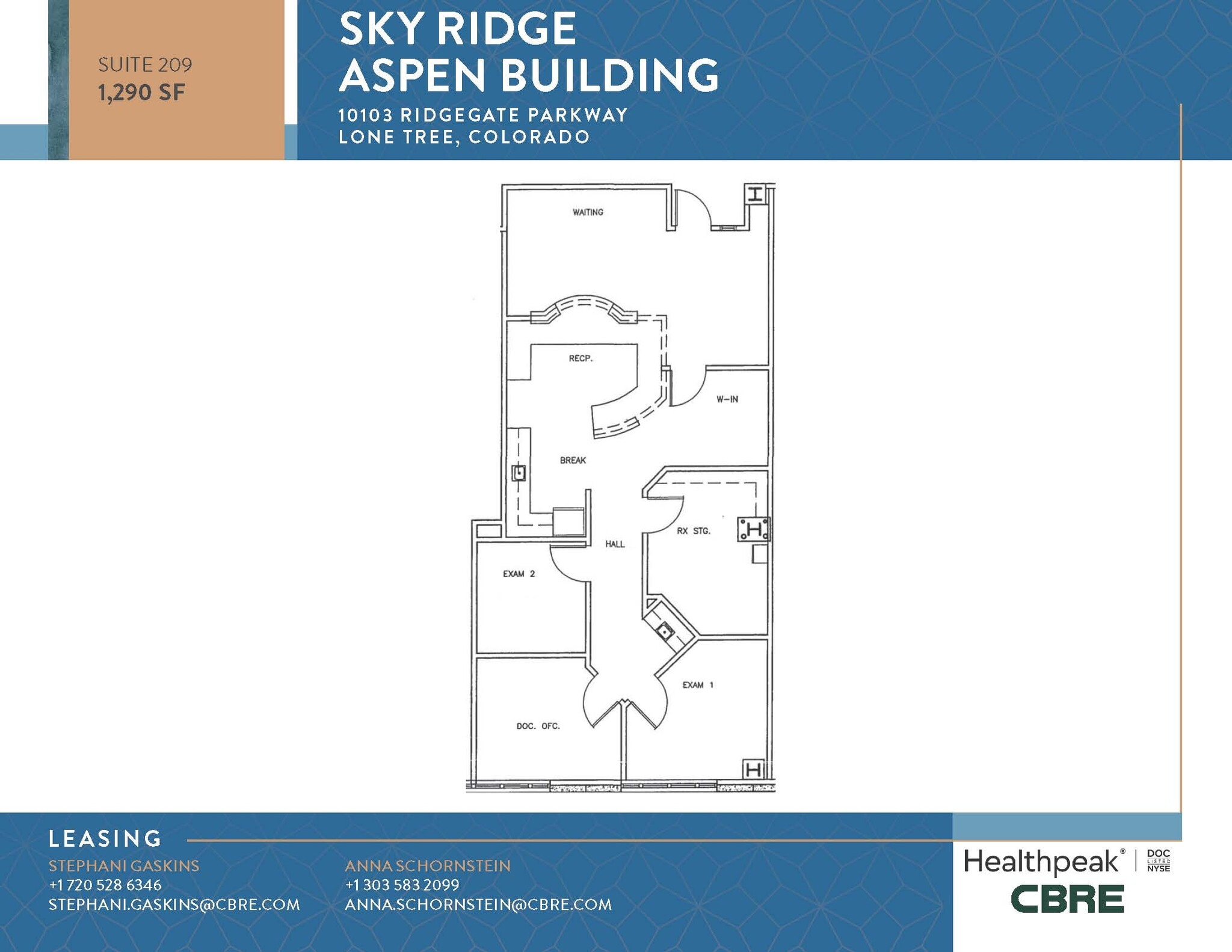 10535 Park Meadows Blvd, Lone Tree, CO à louer Plan d’étage– Image 1 sur 1