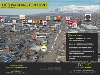 Plus de détails pour 1303 Washington Blvd, Ogden, UT - Local commercial à louer
