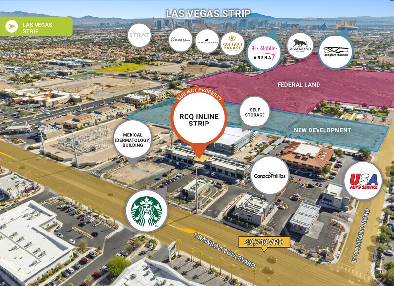 5840 S Rainbow Blvd, Las Vegas, NV à vendre - Aérien – Image 2 sur 3