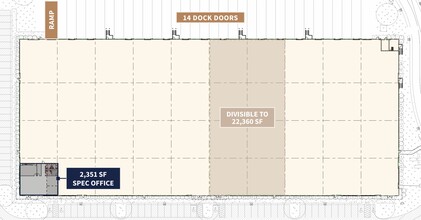 2080 Creekside Industrial Pky, Mebane, NC à louer Plan d’étage– Image 2 sur 2