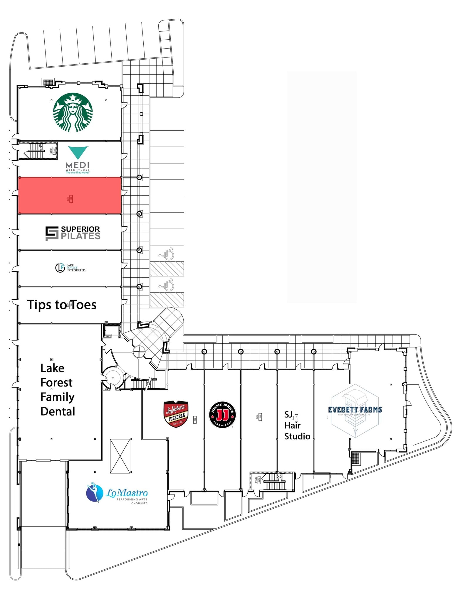 840 S Waukegan Rd, Lake Forest, IL à louer Plan de site– Image 1 sur 1