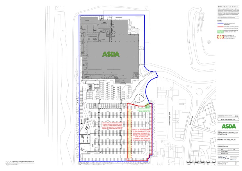 Asda, Telford Drive, Slough à vendre - Plan de site – Image 2 sur 2