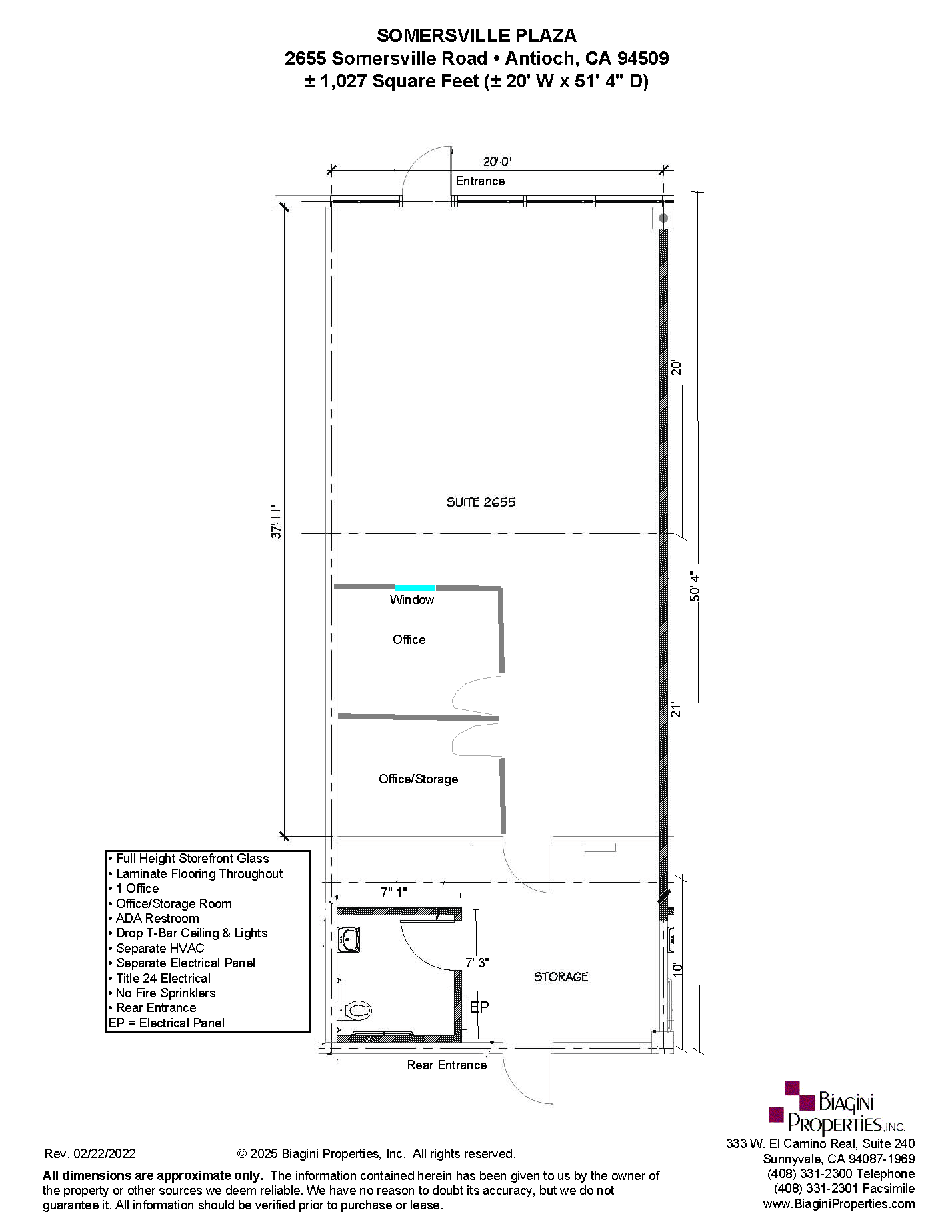 2635-2669 Somersville Rd, Antioch, CA à louer Plan d’étage– Image 1 sur 1