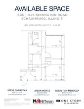 1305 Remington Rd, Schaumburg, IL à louer Plan d’étage– Image 1 sur 2