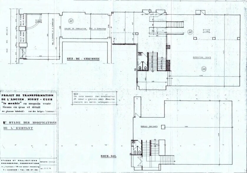 Local commercial dans Cannes à louer - Plan d’étage – Image 2 sur 2