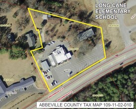809 E Greenwood St, Abbeville, SC - Vue aérienne vue de carte