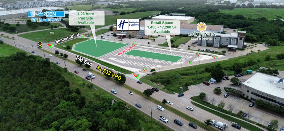 SWQ of FM 544 and Sanden Blvd., Wylie, TX à louer - Photo principale – Image 1 sur 6