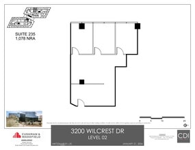 3200 Wilcrest Dr, Houston, TX à louer Plan d’étage– Image 1 sur 1
