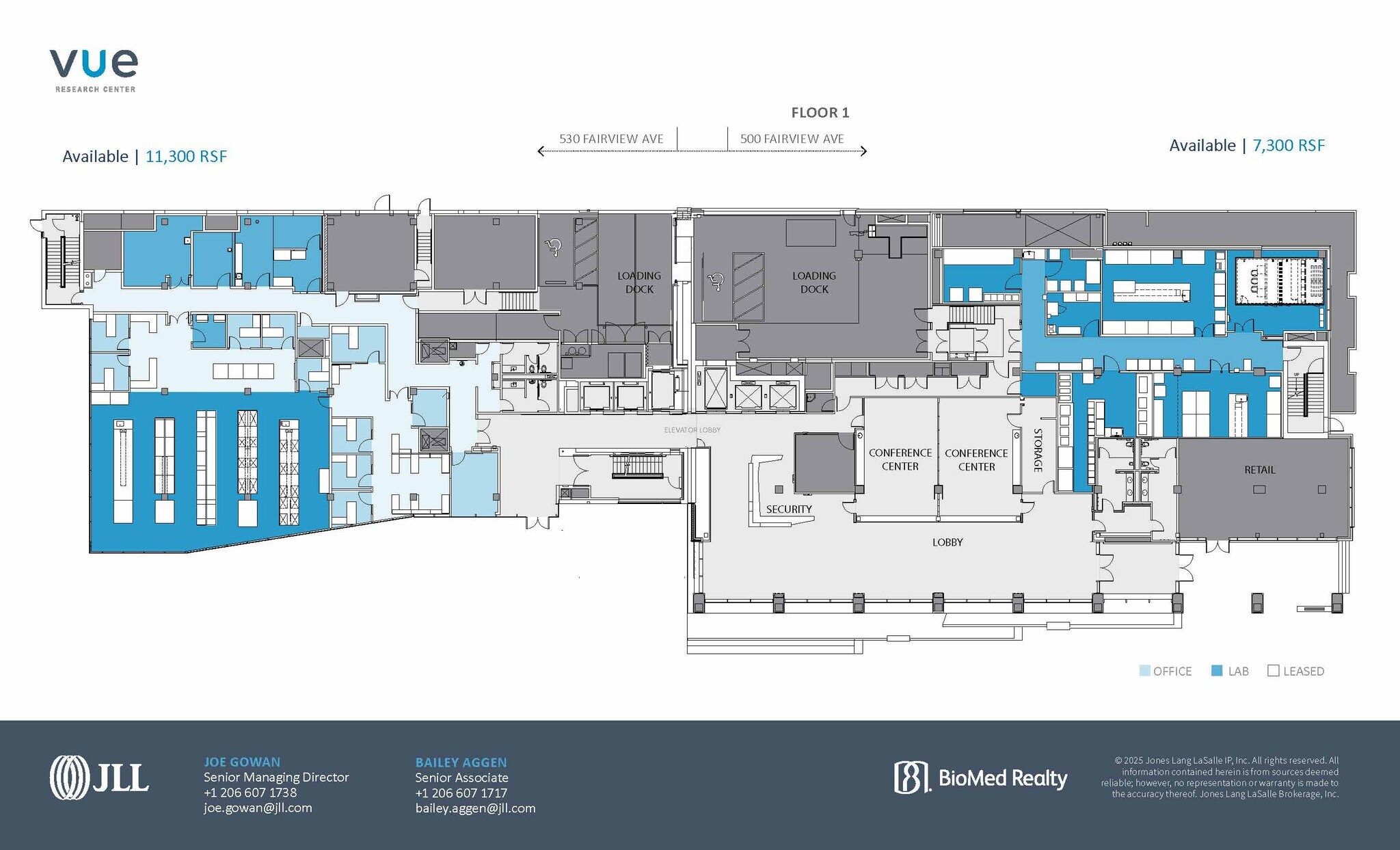 500 Fairview Ave N, Seattle, WA à louer Plan d’étage– Image 1 sur 1