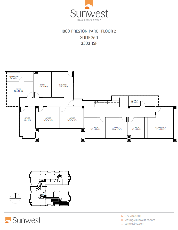 1800 Preston Park Blvd, Plano, TX à louer Plan d’étage– Image 1 sur 1