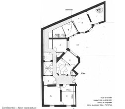 48 Avenue Du Président Wilson, Paris à louer Plan d’étage– Image 2 sur 2