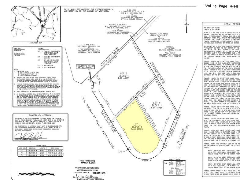 US Highway 77, Victoria, TX à vendre - Plan cadastral – Image 2 sur 2