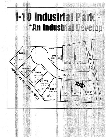 101 S Tas St, Scott, LA à vendre - Plan de site – Image 2 sur 5