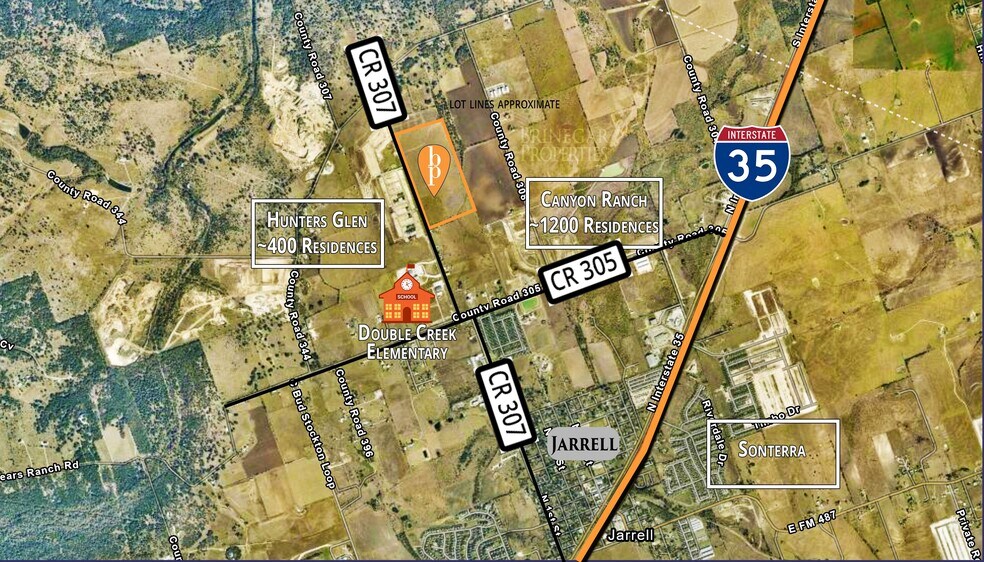 County Road 307, Jarrell, TX à vendre - Aérien – Image 2 sur 3